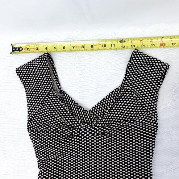 Alythea Brand 70s Hobnobber Style Dress Criss Cross Back Fit n Flare Type - Picture 11 of 15